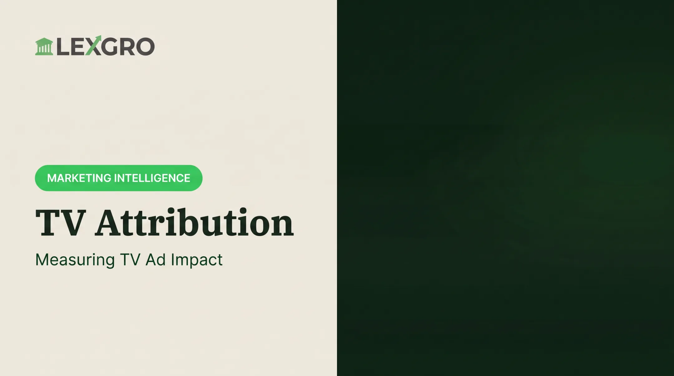 TV Attribution: Measuring TV Ad Impact