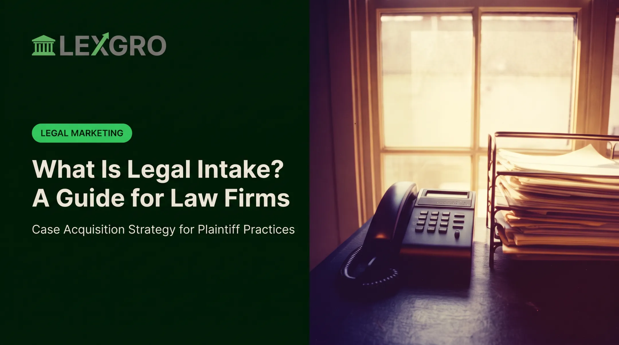 What Is Legal Intake? A Guide for Law Firms
