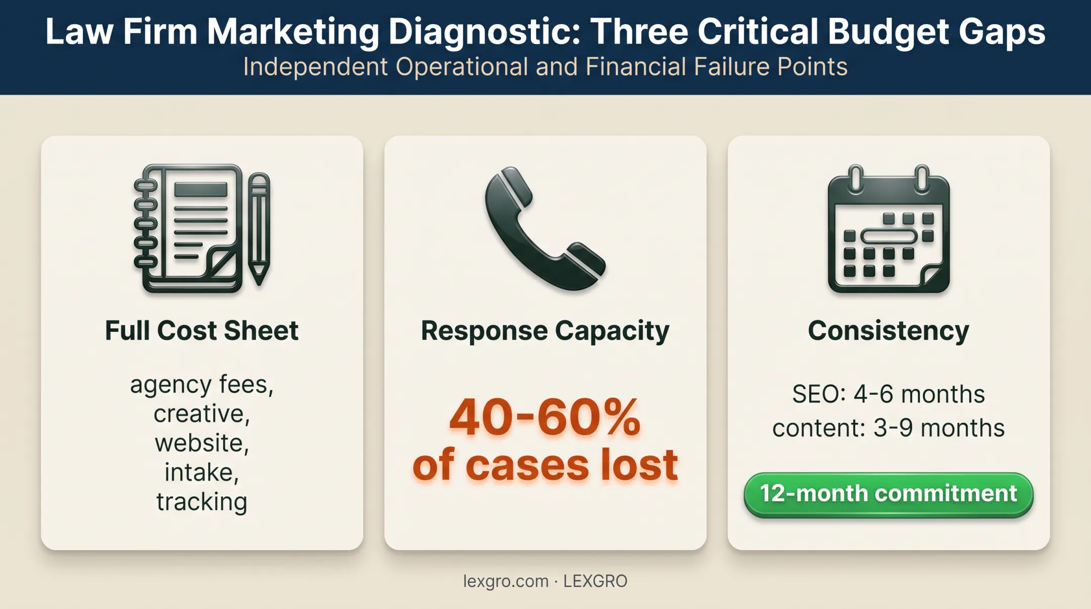Three overlooked personal injury marketing cost and performance gaps
