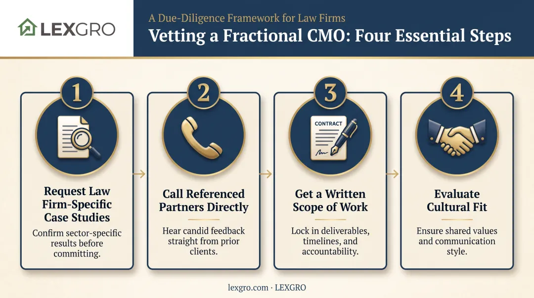4-step process for vetting and hiring an authentic fractional marketing leader