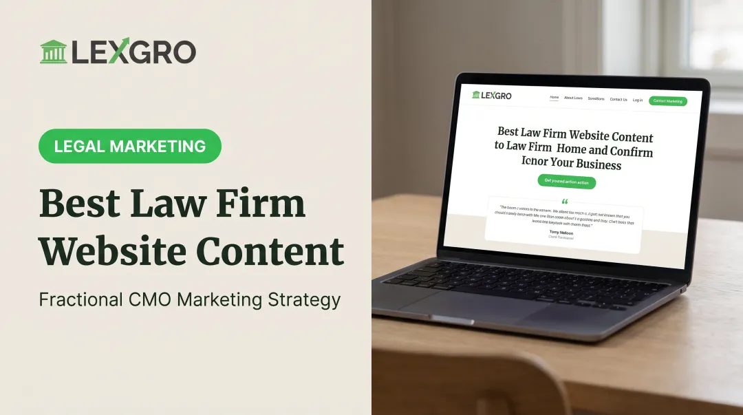 Best Law Firm Website Content