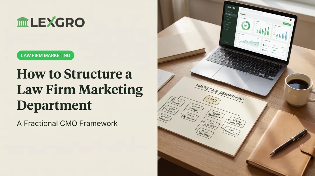 How to Structure a Law Firm Marketing Department