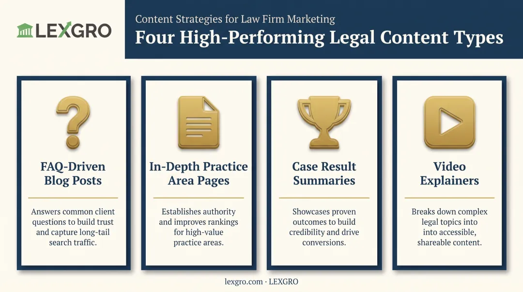 4 high-performing content types for law firm authority building