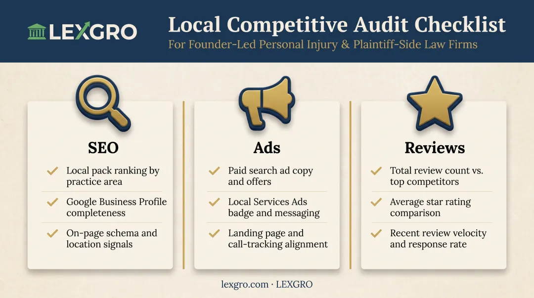 3-part local competitive audit framework for law firms