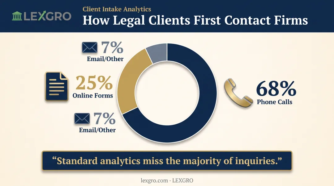 Law firm client contact method comparison phone calls versus digital forms