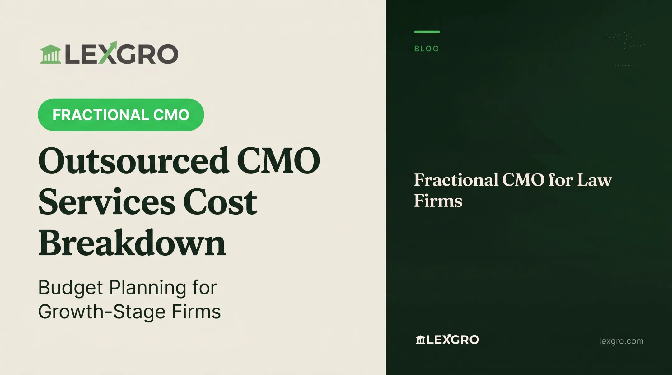 Outsourced CMO Services Cost Breakdown