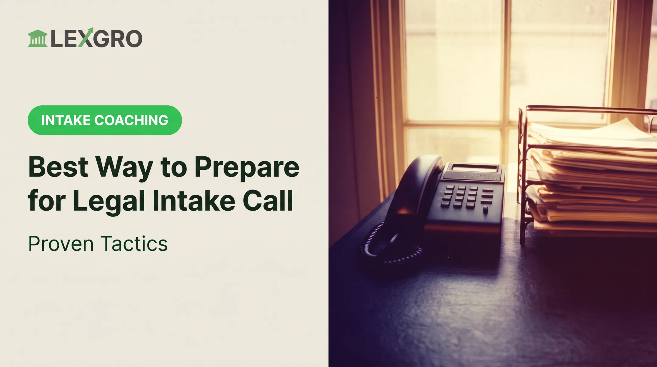 Best Way to Prepare for Legal Intake Call: Proven Tactics