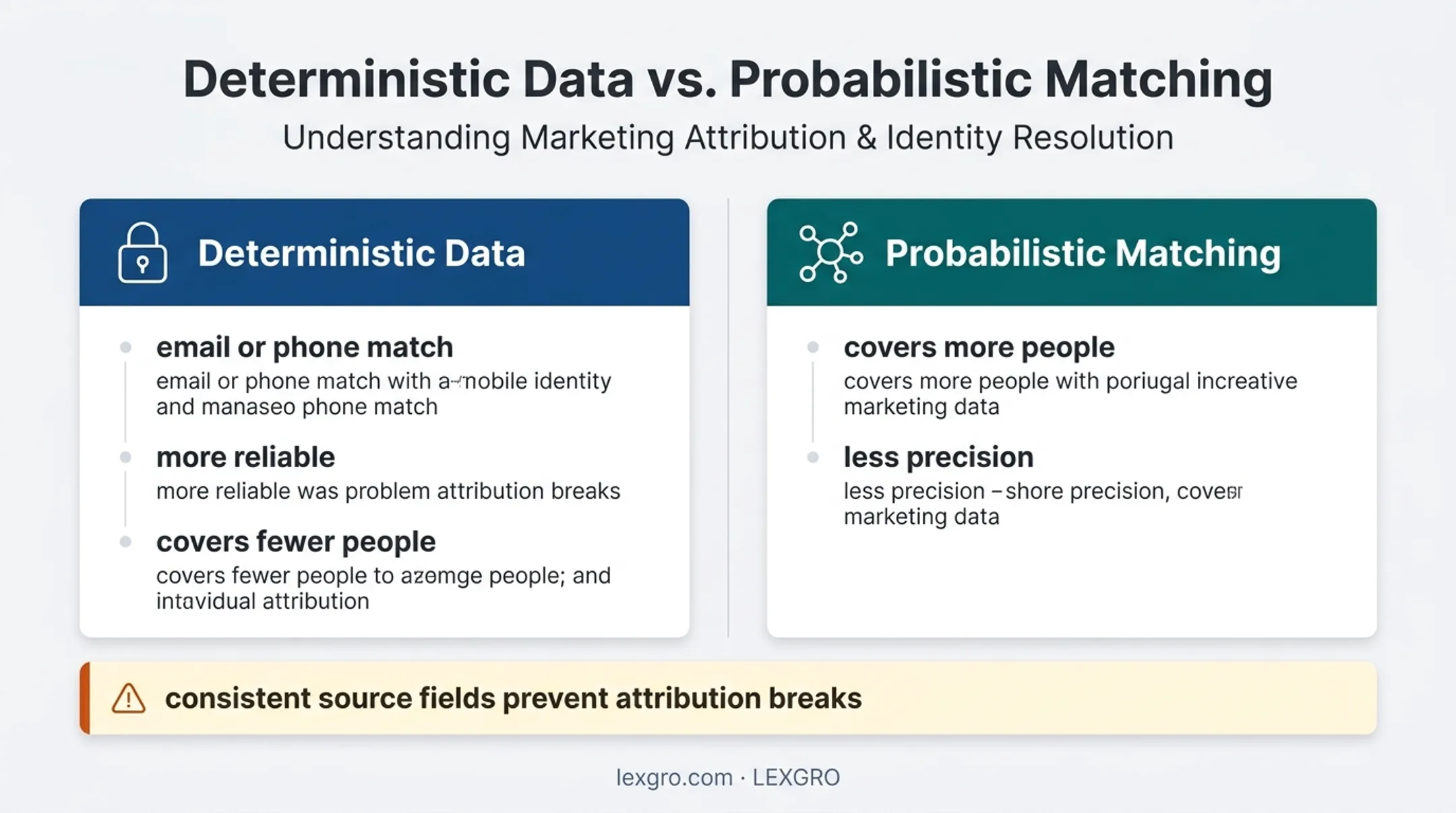 Deterministic versus probabilistic CTV identity matching comparison