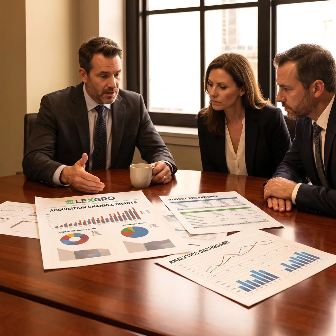 Law firm marketing team planning growth strategy