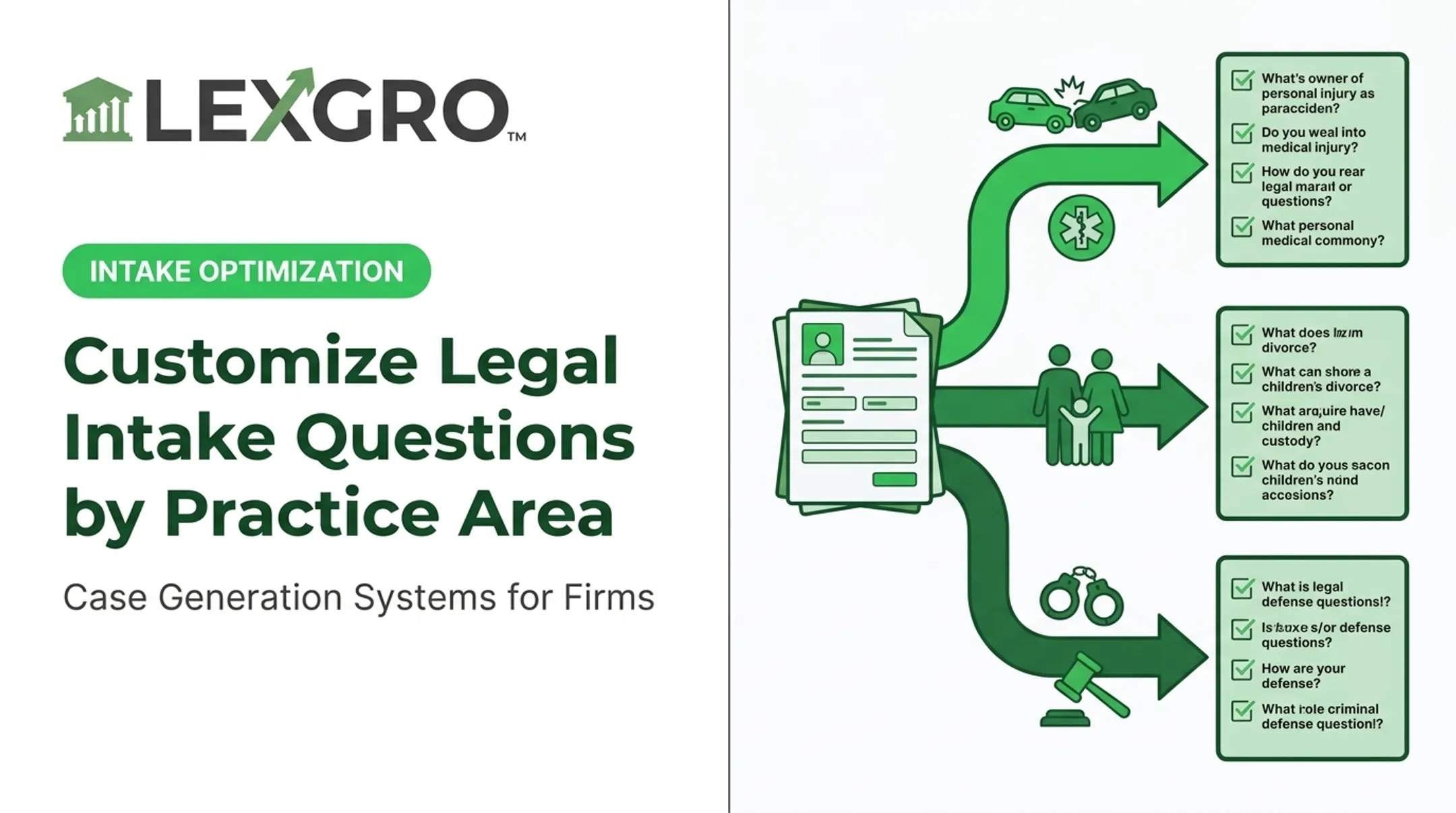 Customize Legal Intake Questions by Practice Area