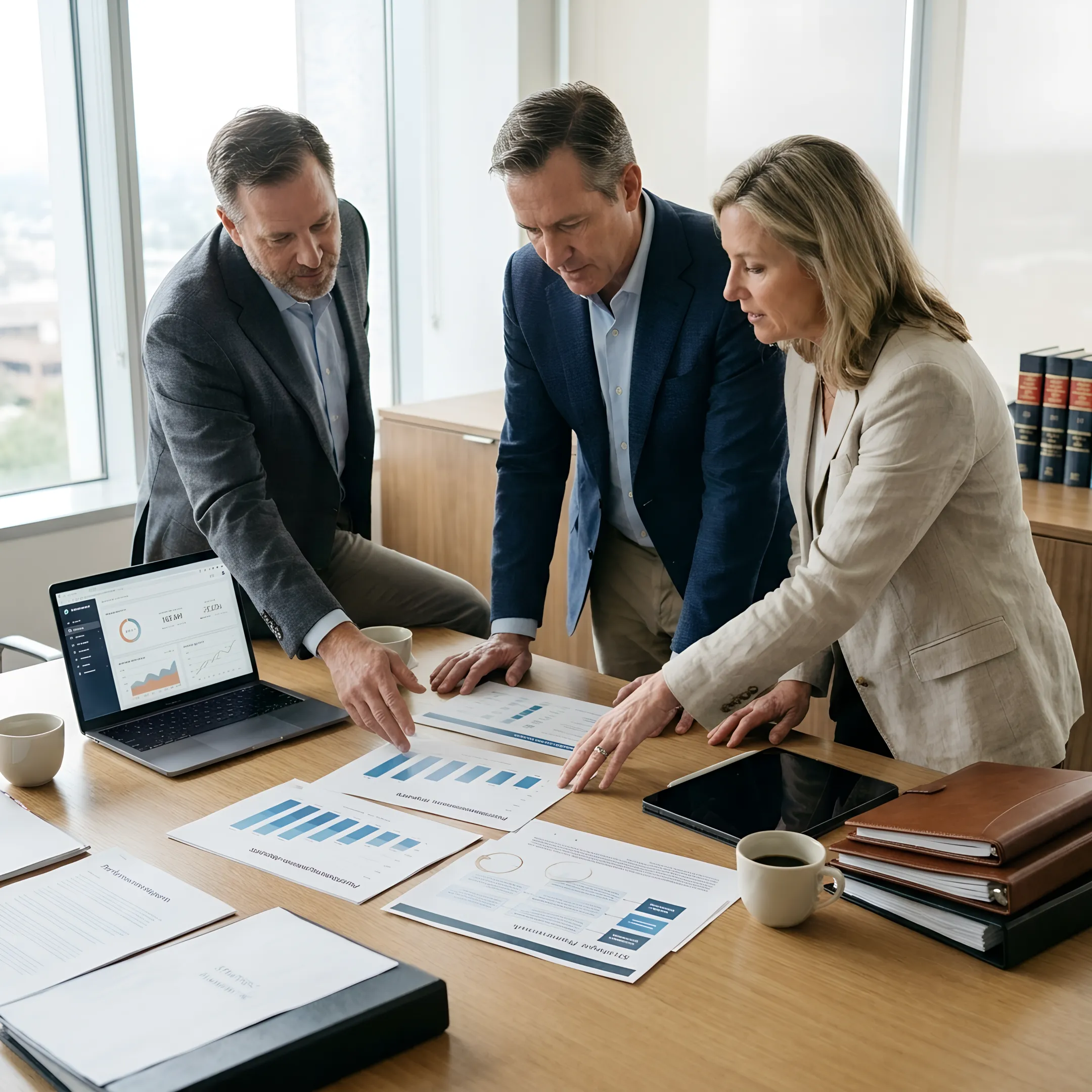 Law firm team learning marketing and business development strategies