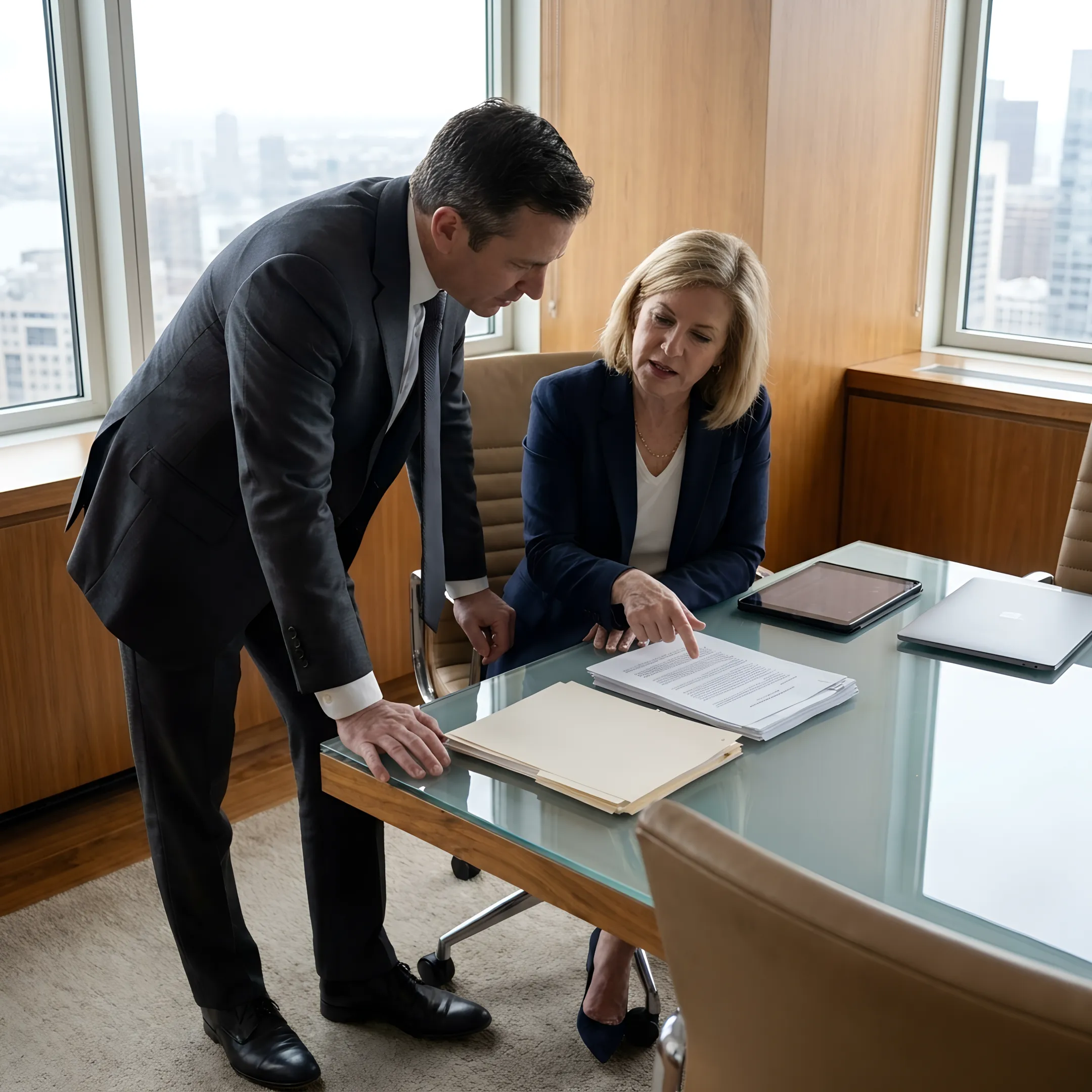 Legal professional preparing for an executive coaching session
