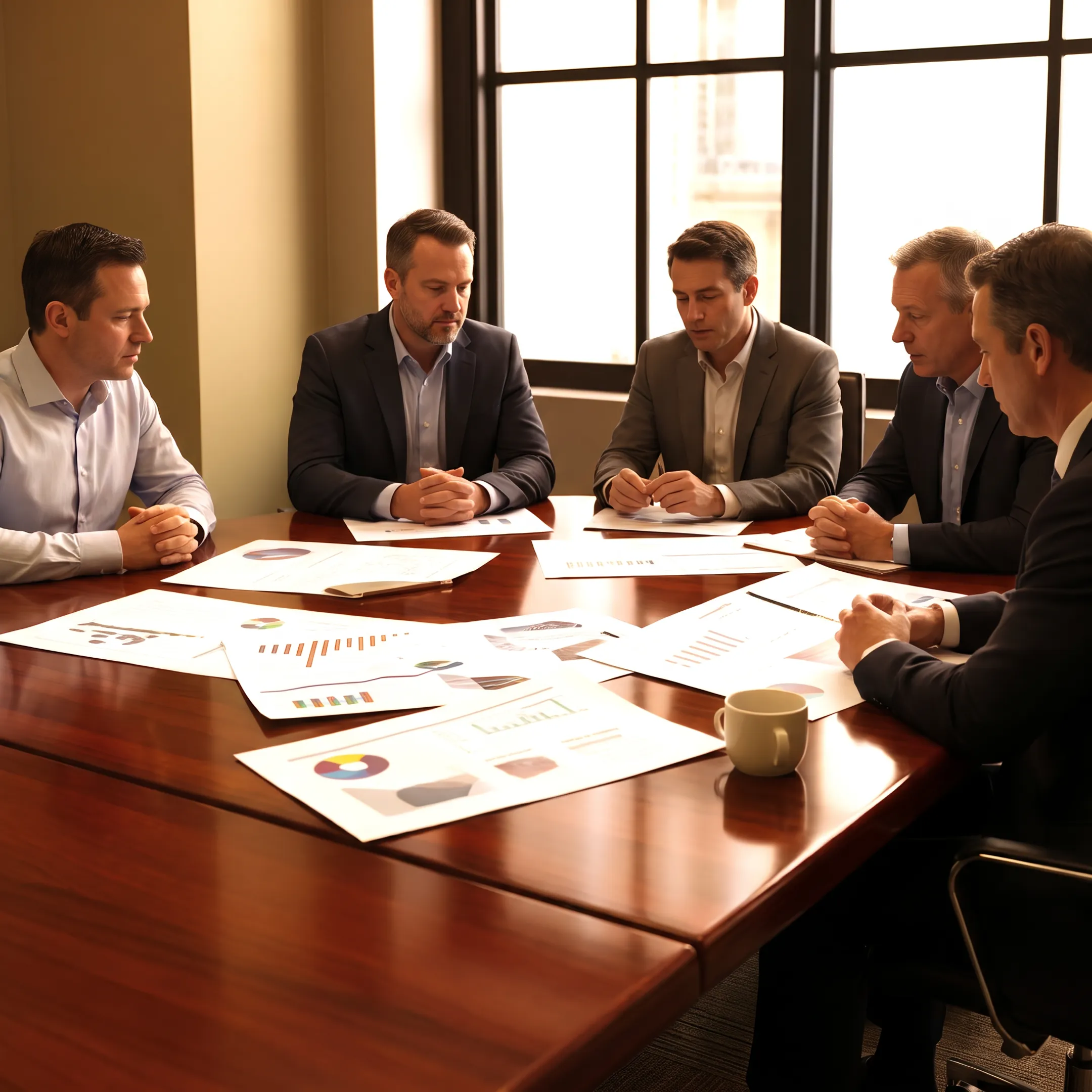 Legal marketing strategist reviewing growth analytics with personal injury law firm partners