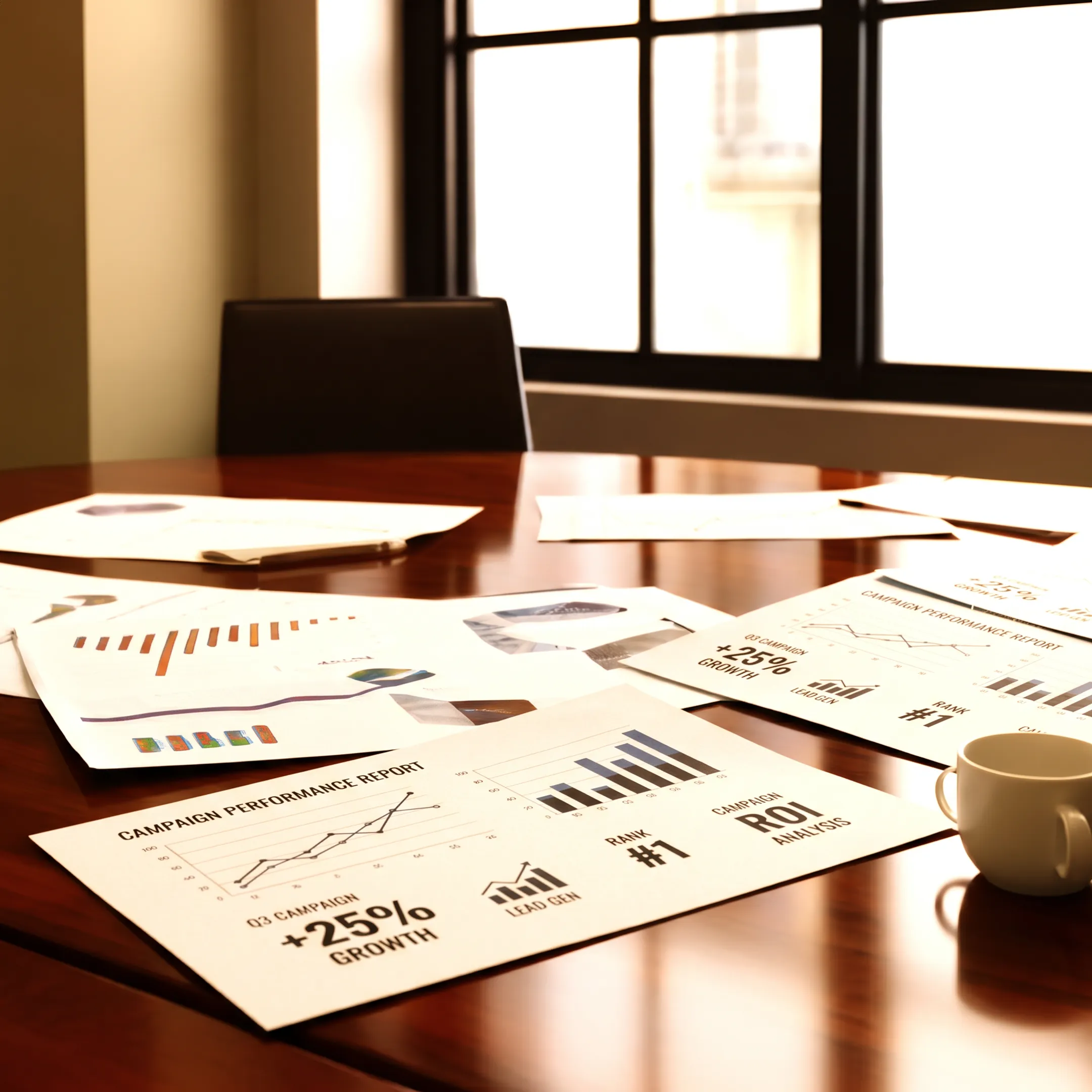 Legal marketing consultant reviewing law firm growth data with attorneys