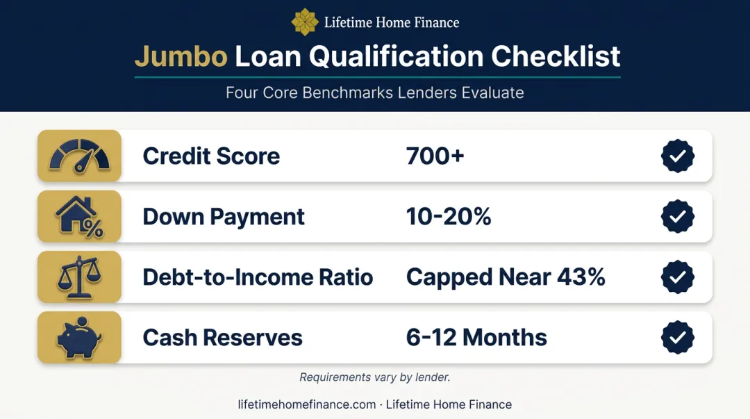 Jumbo loan qualification requirements checklist for California borrowers 2026