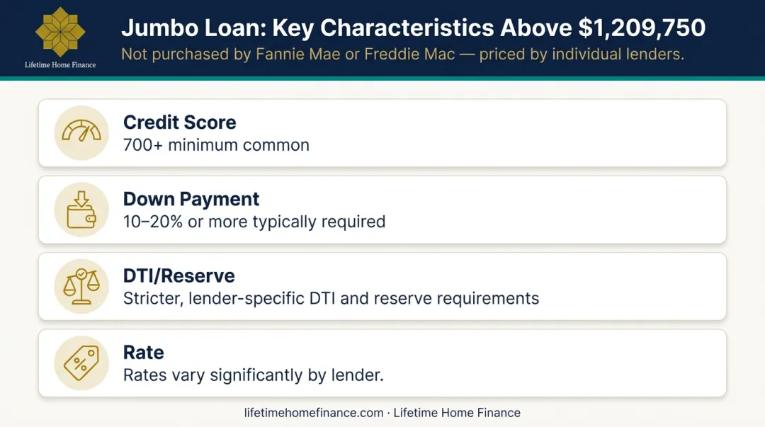 Jumbo loan qualification requirements breakdown for Orange County borrowers 2025