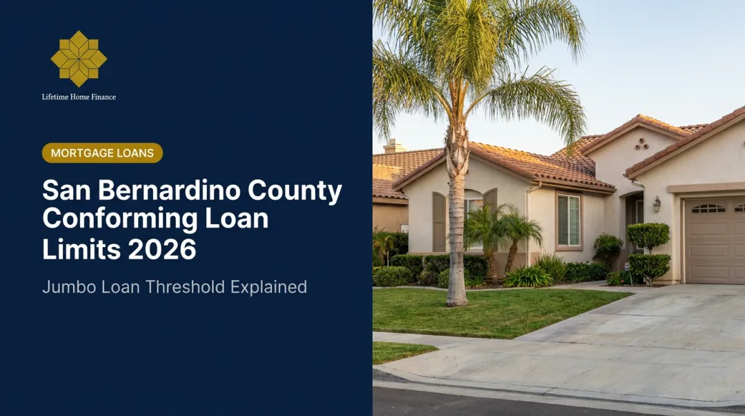 San Bernardino County Conforming Loan Limits 2026