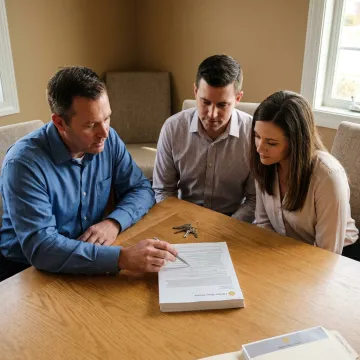 California home buyers discussing mortgage options