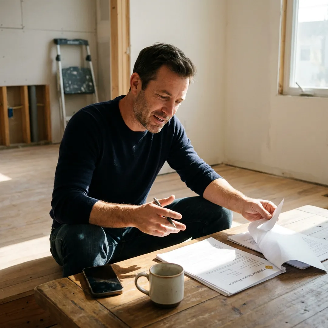 Los Angeles investor reviewing fix and flip property financing