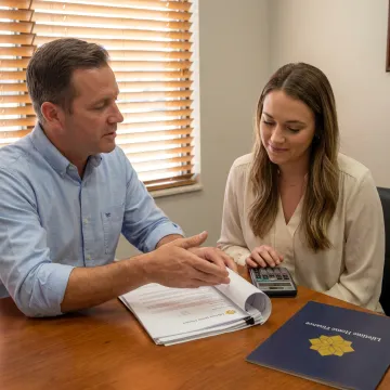 First-time homebuyer reviewing mortgage options