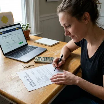 California home buyer reviewing mortgage assistance options