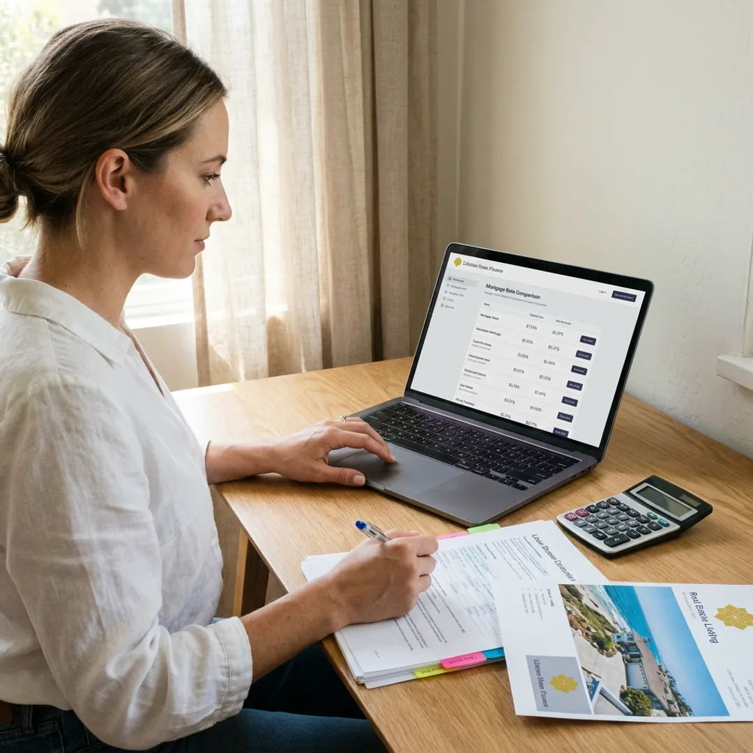 San Diego home buyer reviewing mortgage rates