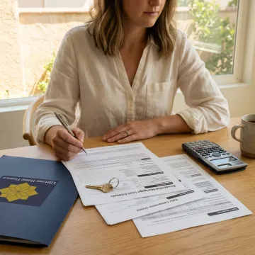 First-time homebuyer reviewing mortgage options in San Diego