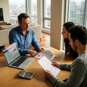 Mortgage broker helping San Francisco homebuyers review a home loan