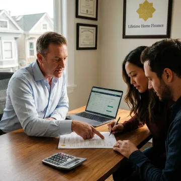 First-time homebuyer reviewing mortgage options in San Francisco