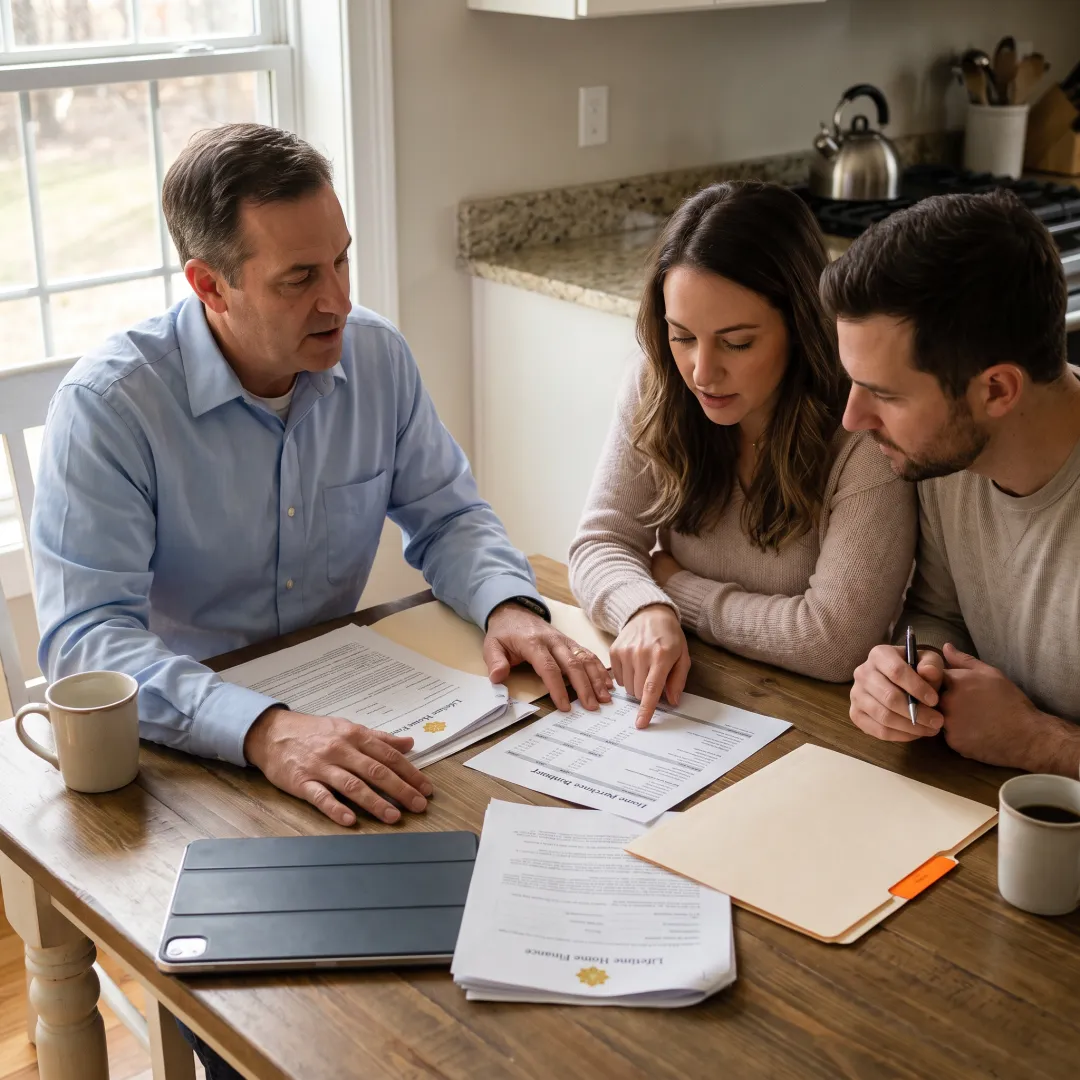 Roseville homebuyer reviewing mortgage options