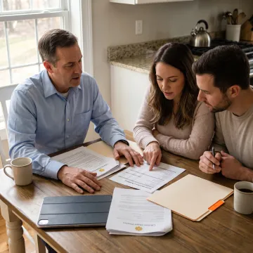 Roseville homebuyer reviewing mortgage options