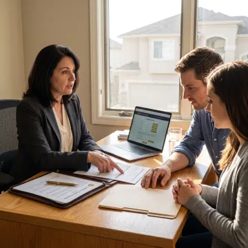California homebuyer meeting with FHA loan officer