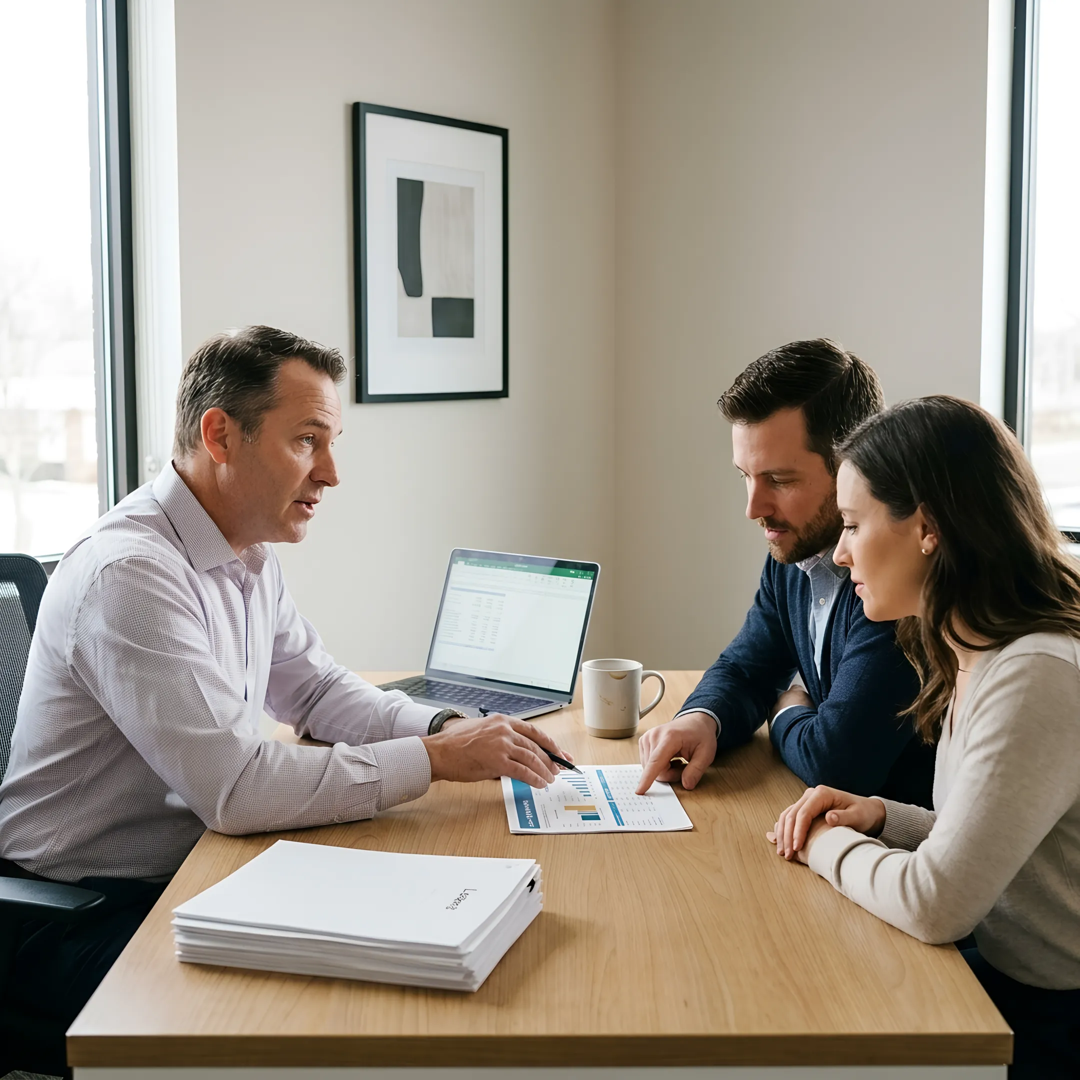 Mortgage broker meeting with Walnut Creek homebuyers
