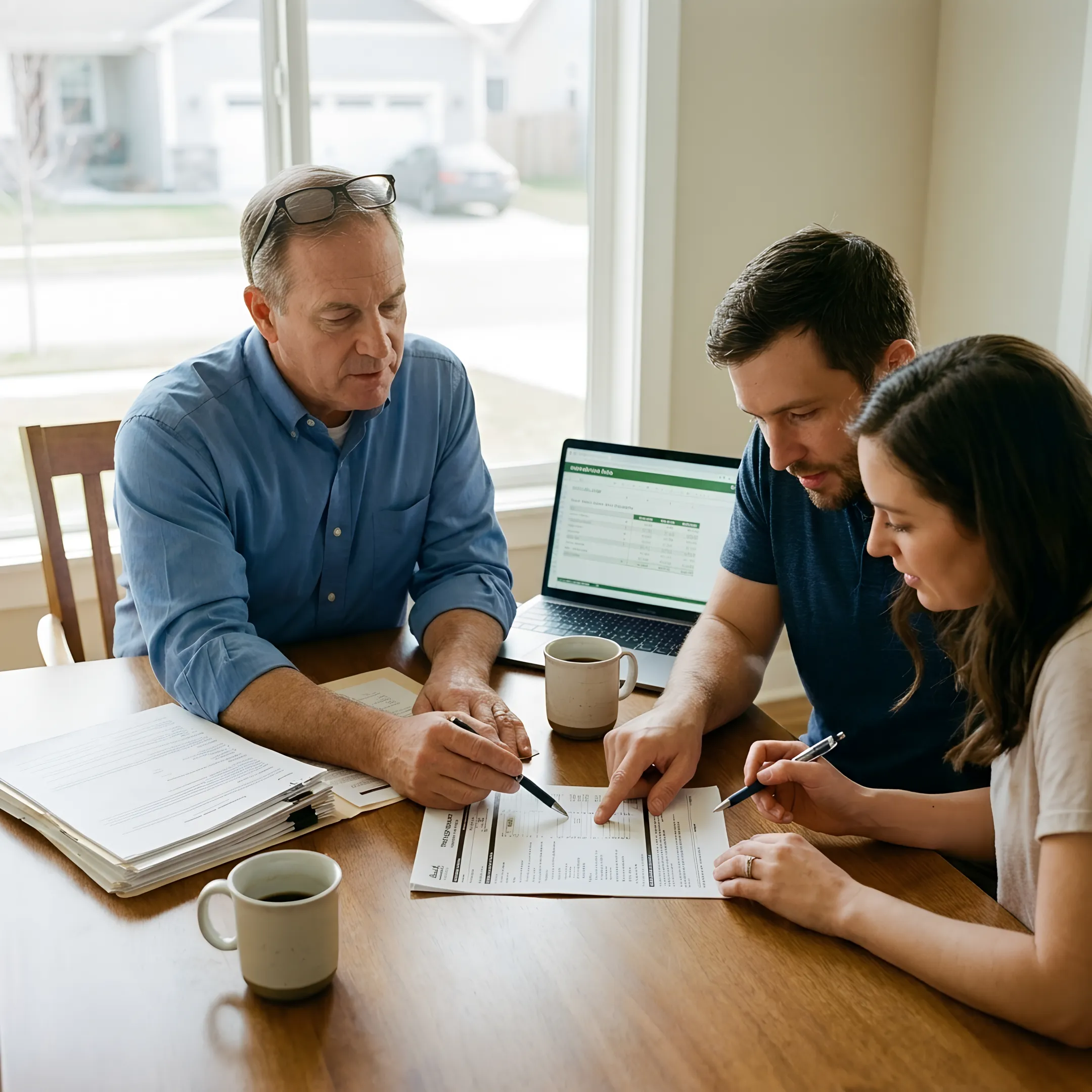 Loan officer reviewing mortgage options with San Francisco homebuyers