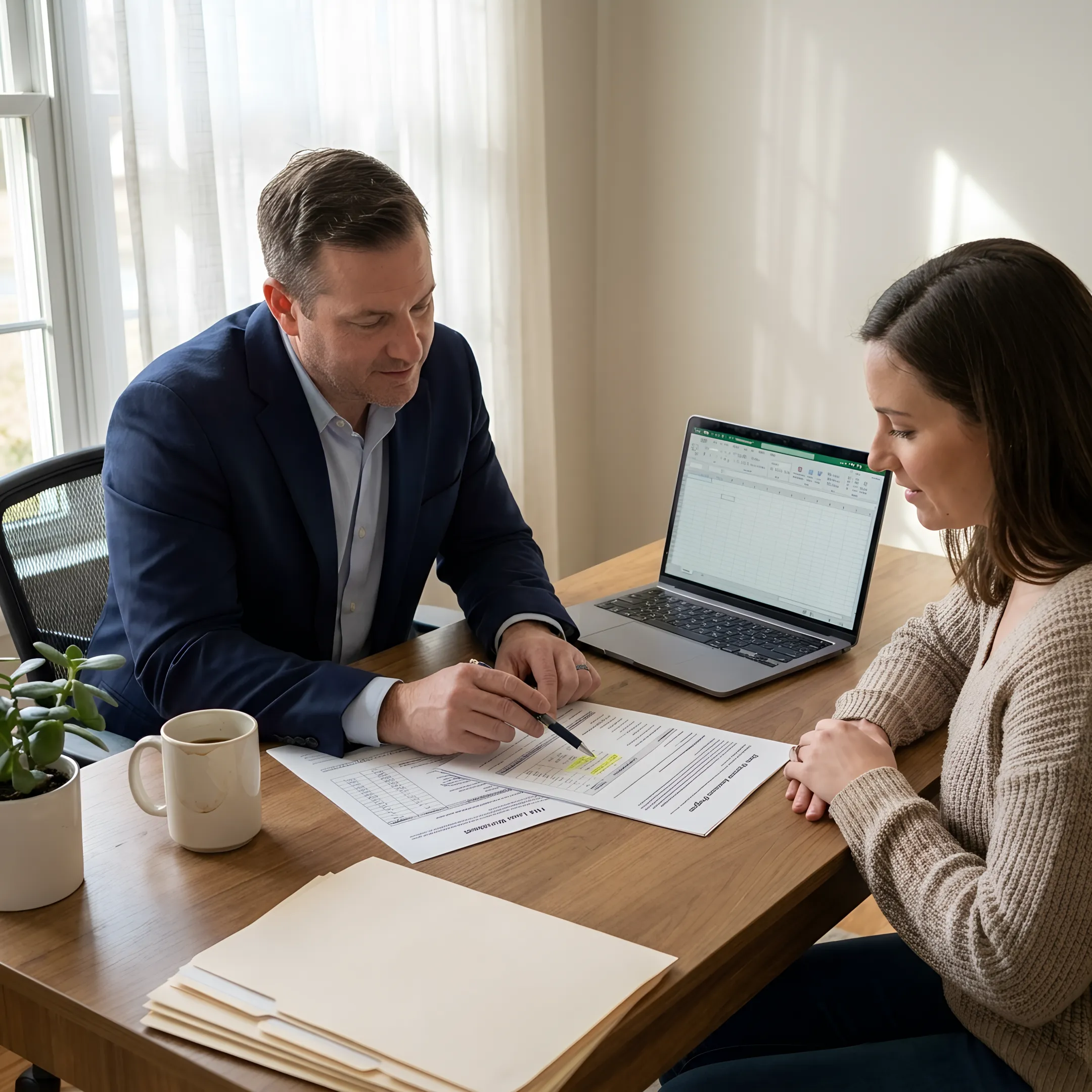 Homebuyer reviewing FHA financing options with a loan officer