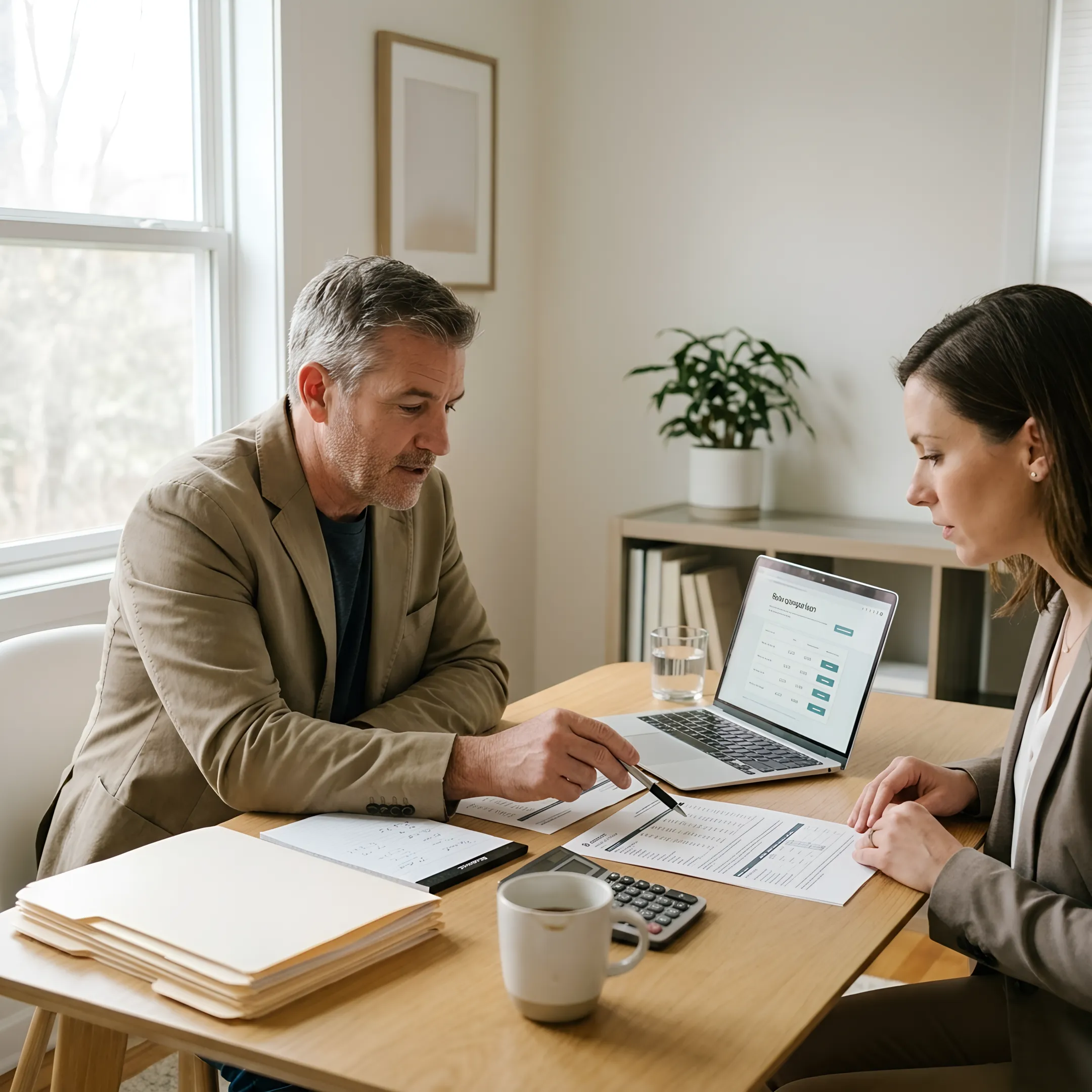Homebuyer reviewing current mortgage rate options