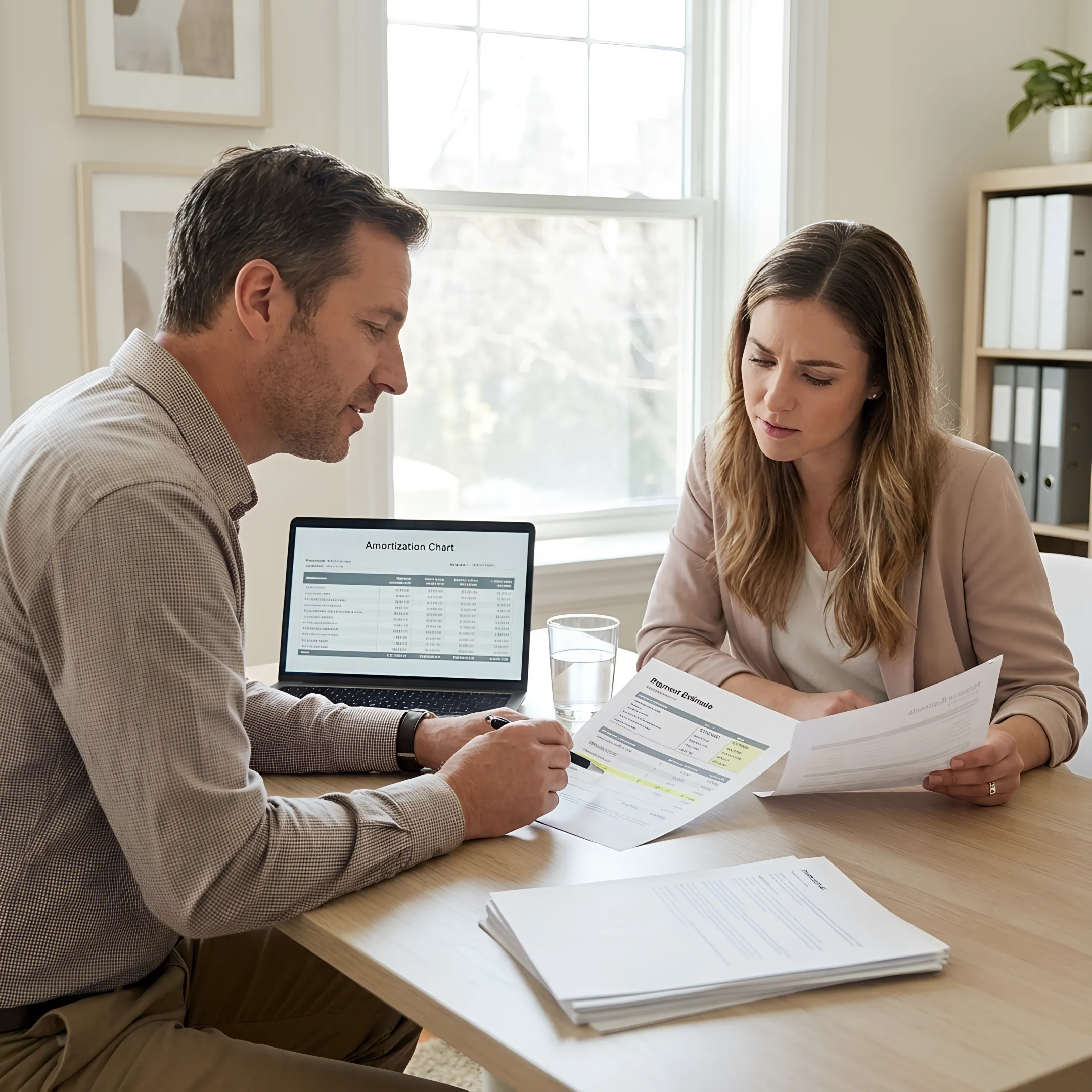 First-time homebuyer reviewing mortgage options