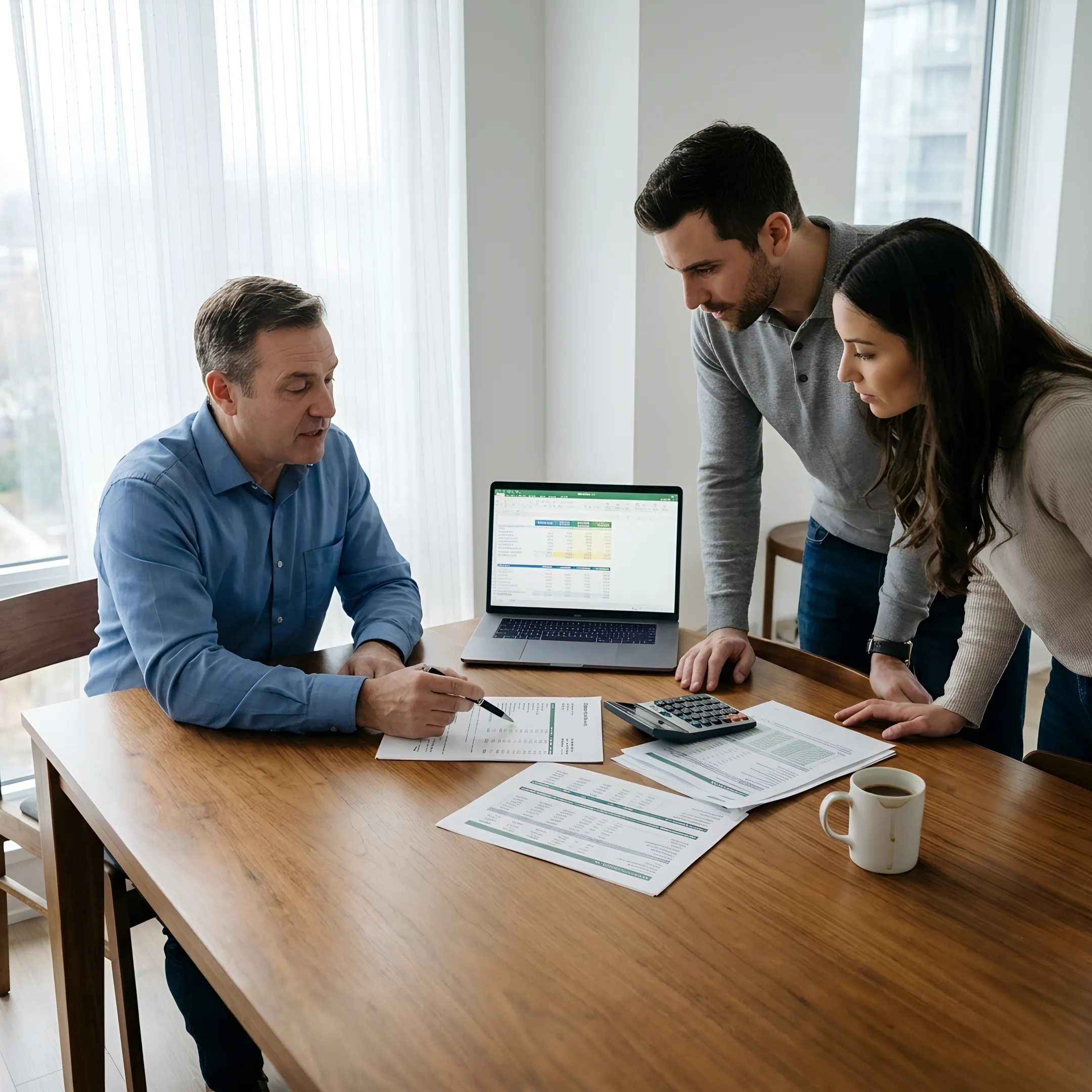 Mortgage broker helping San Francisco homebuyers review a home loan