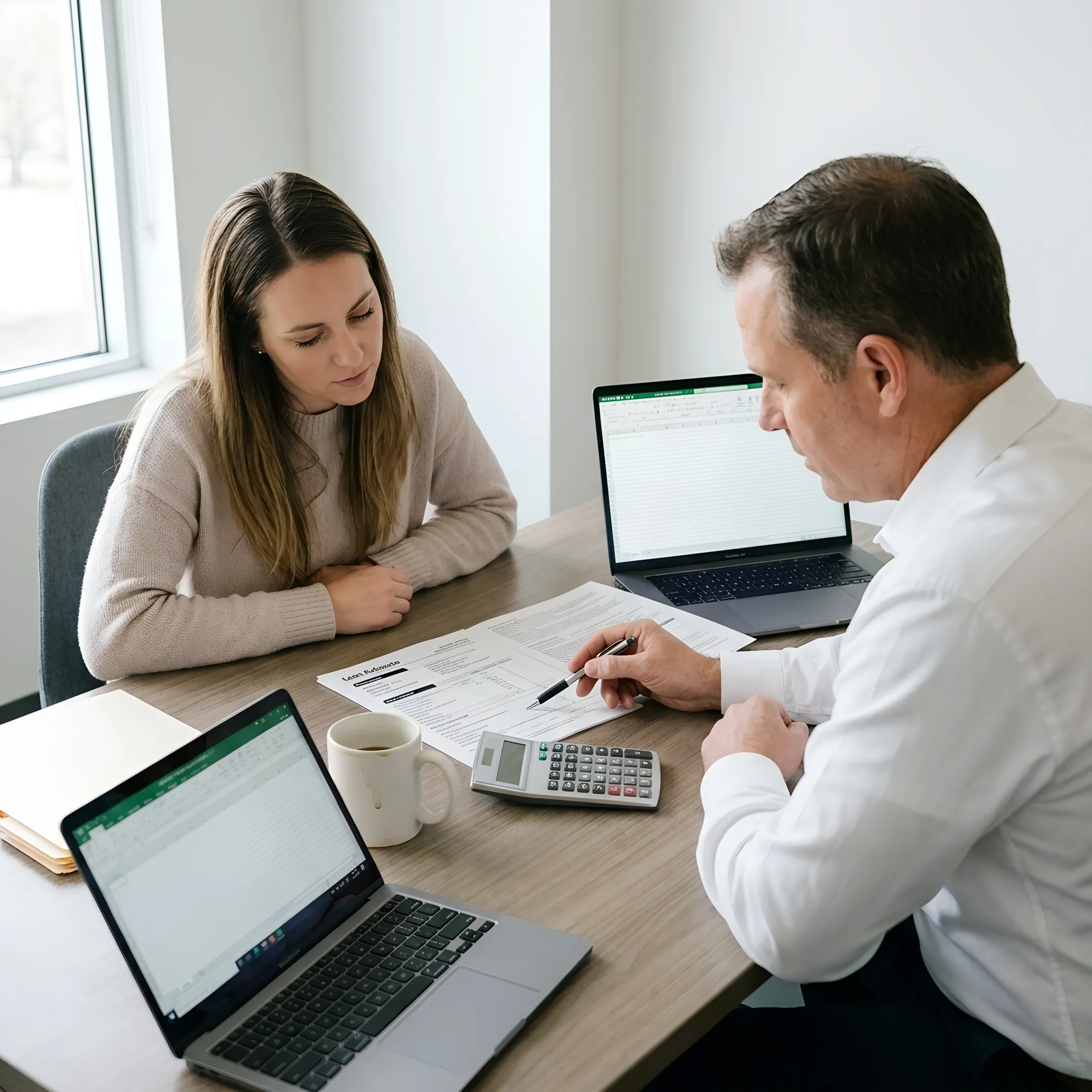First-time homebuyer reviewing mortgage options