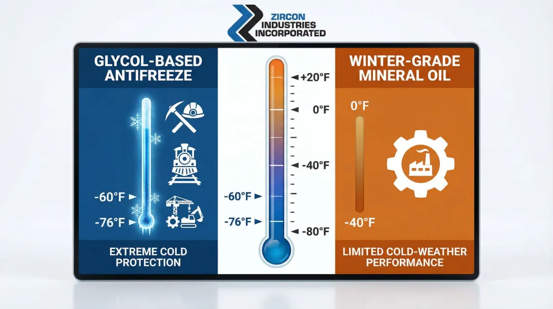 Pneumatic antifreeze market segments glycol versus mineral oil formulation comparison