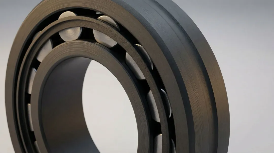 Precision aerospace bearing components with ultra-thin dry film lubricant coating applied