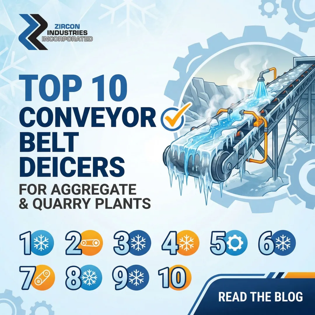 Top 10 Conveyor Belt Deicers for Aggregate & Quarry Plants