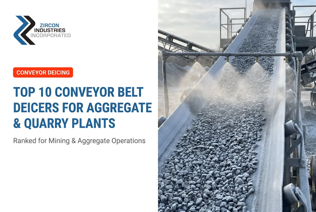Top 10 Conveyor Belt Deicers for Aggregate & Quarry Plants