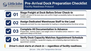 Live load dock preparation checklist four key steps to prevent detention fees