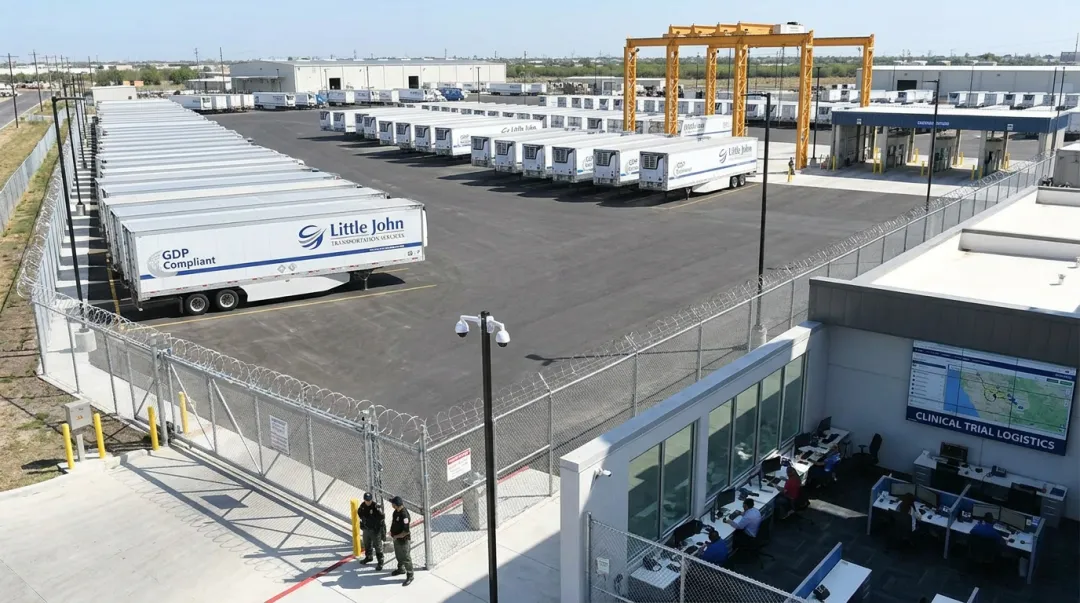 Little John Transportation Laredo hub facility showing CTPAT-validated cold chain operations