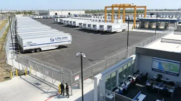Little John Transportation Laredo hub facility showing CTPAT-validated cold chain operations
