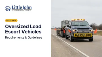 Oversized Load Escort Vehicles: Requirements &amp; Guidelines