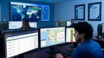 Little John Transportation Services carrier network operations and temperature monitoring dashboard