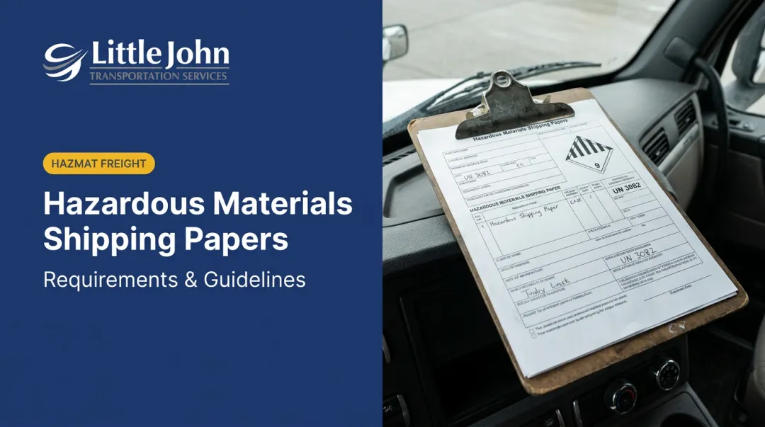 Hazardous Materials Shipping Papers: Requirements & Guidelines