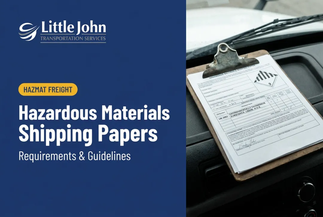 Hazardous Materials Shipping Papers: Requirements & Guidelines